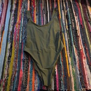 aerie shine birthday scoop one piece swimsuit